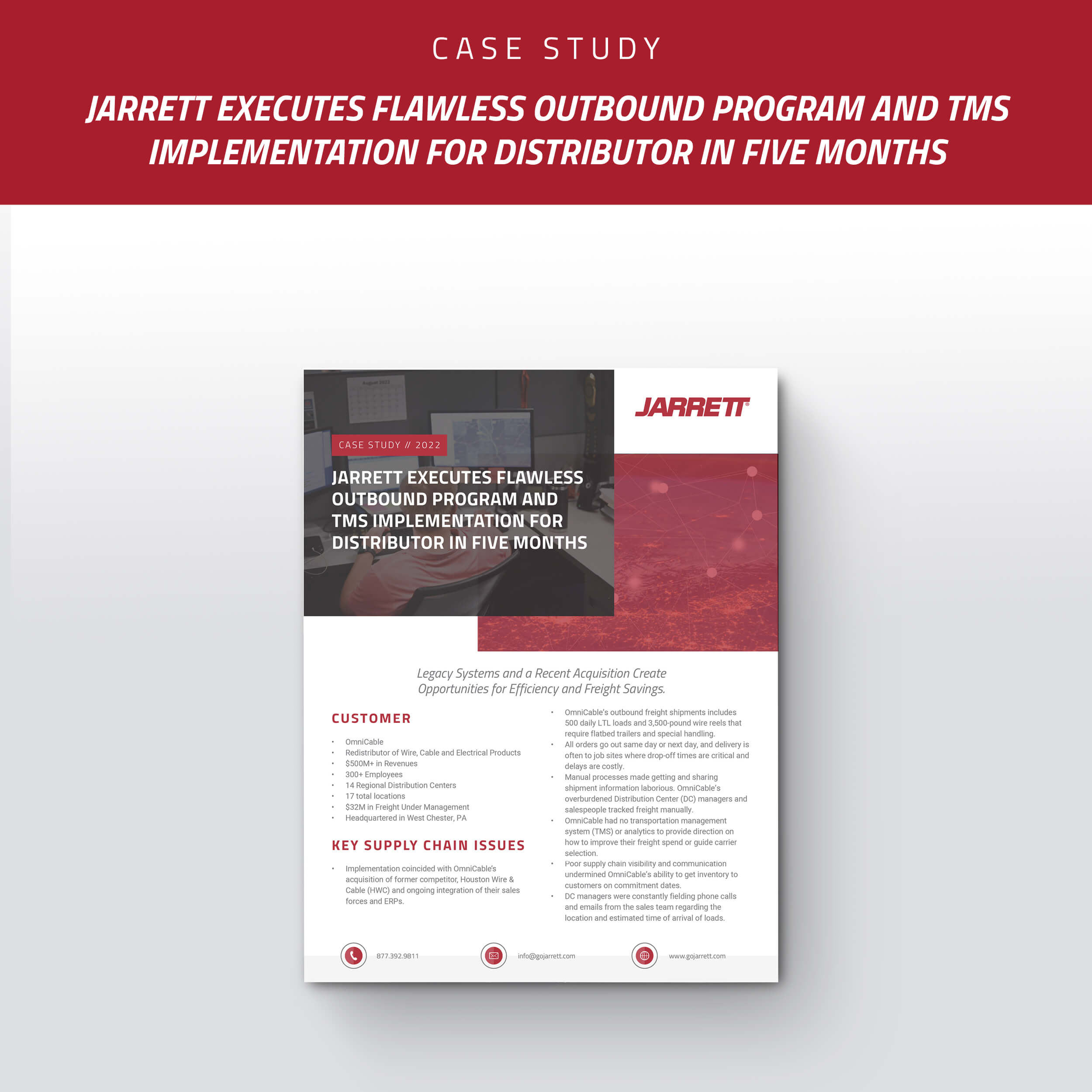 A Distributor Dramatically Improves Supply Chain Visibility to Deliver